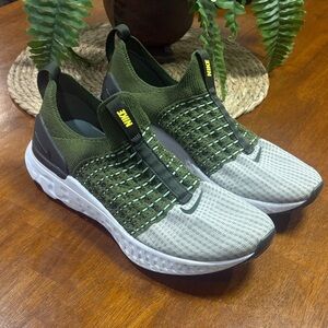 Nike Men's Olive and Gray Sneakers